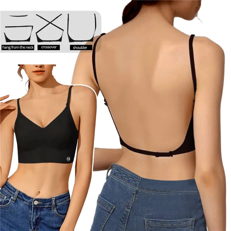 Women Invisible Back Bra Lingerie
