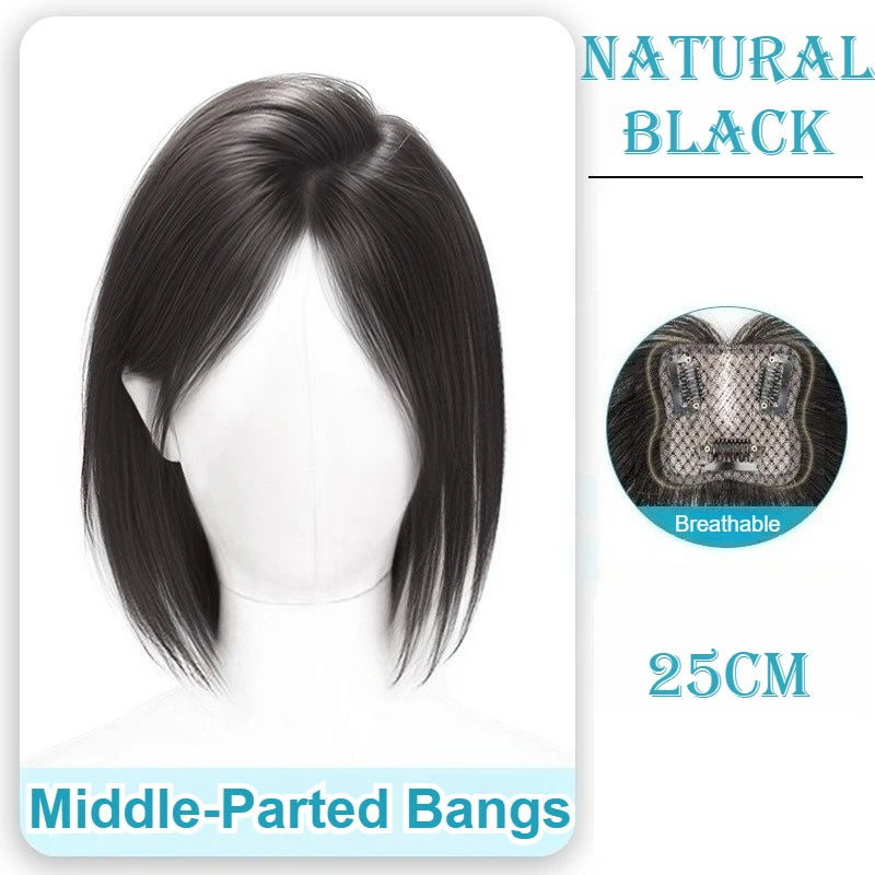 Invisible Part Bangs Fluffy Synthetic Women Topper
