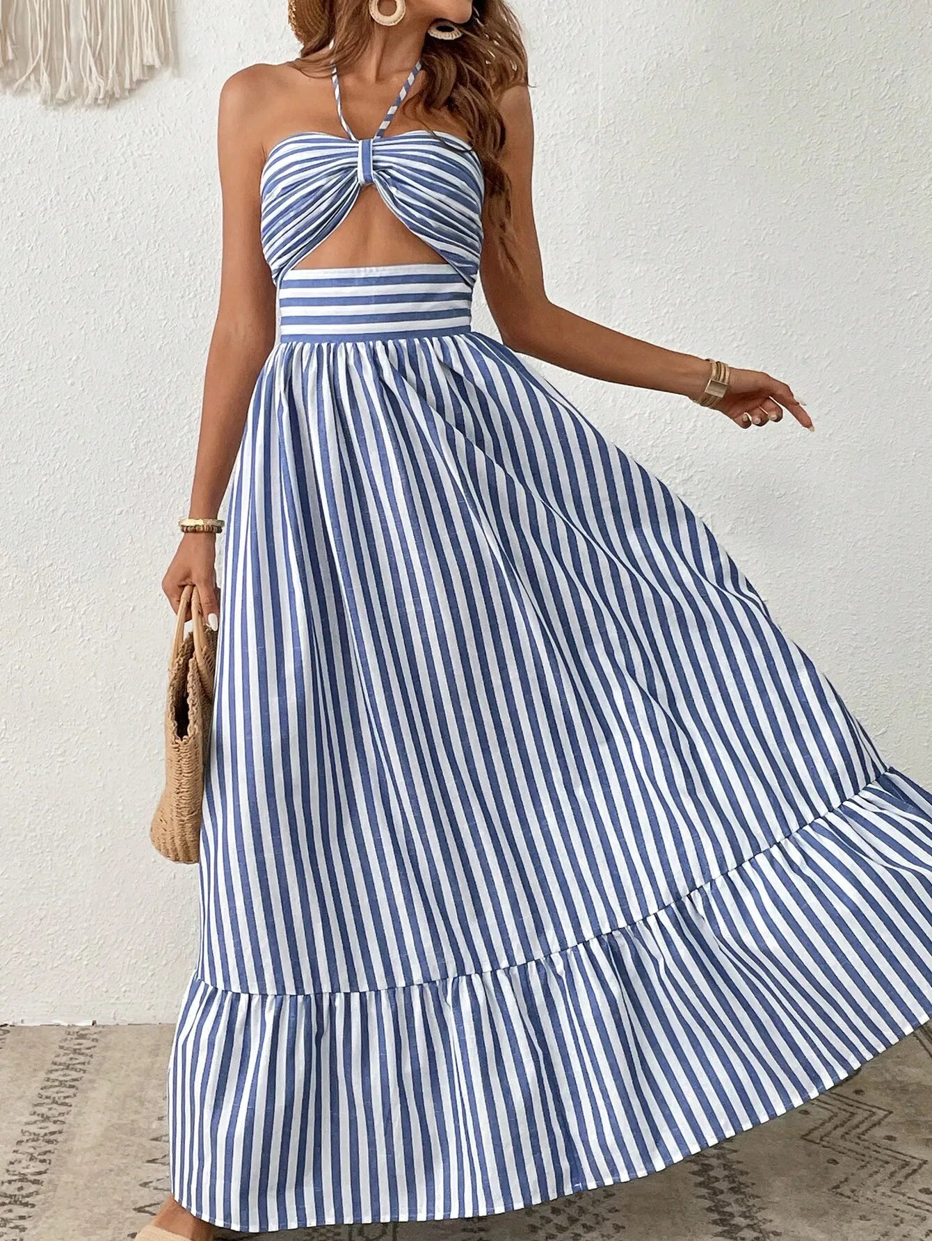 Women Beach Halter Dress