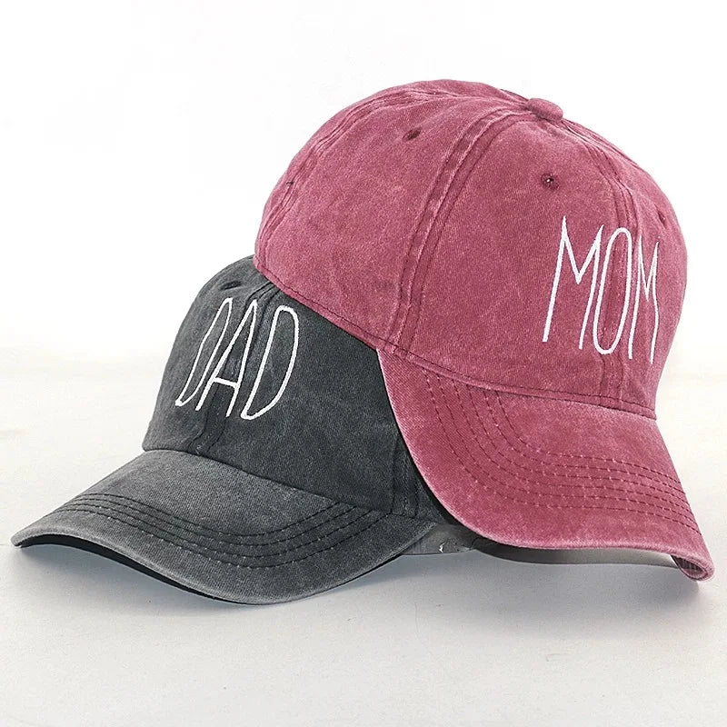 DAD MOM Embroidery Baseball Cap Unisex  Sun Hat