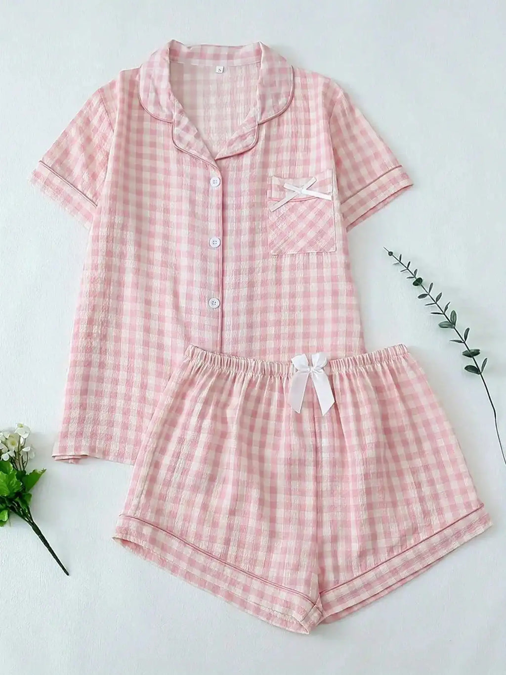 Pink Gingham Women's Pajama