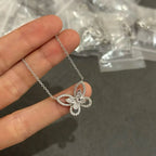 Moissanite Butterfly Fashion Women's Necklace
