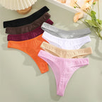3Pcs/Set Seamless Thong Cotton Panties