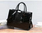 Crocodile Print Women Handbags Purse Tote