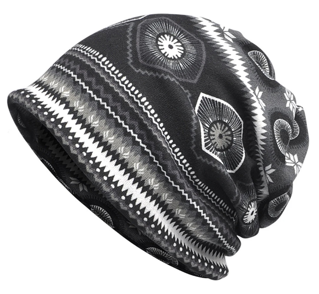 Quality Female or Men's cap, Breathable Striped Bohemian hat