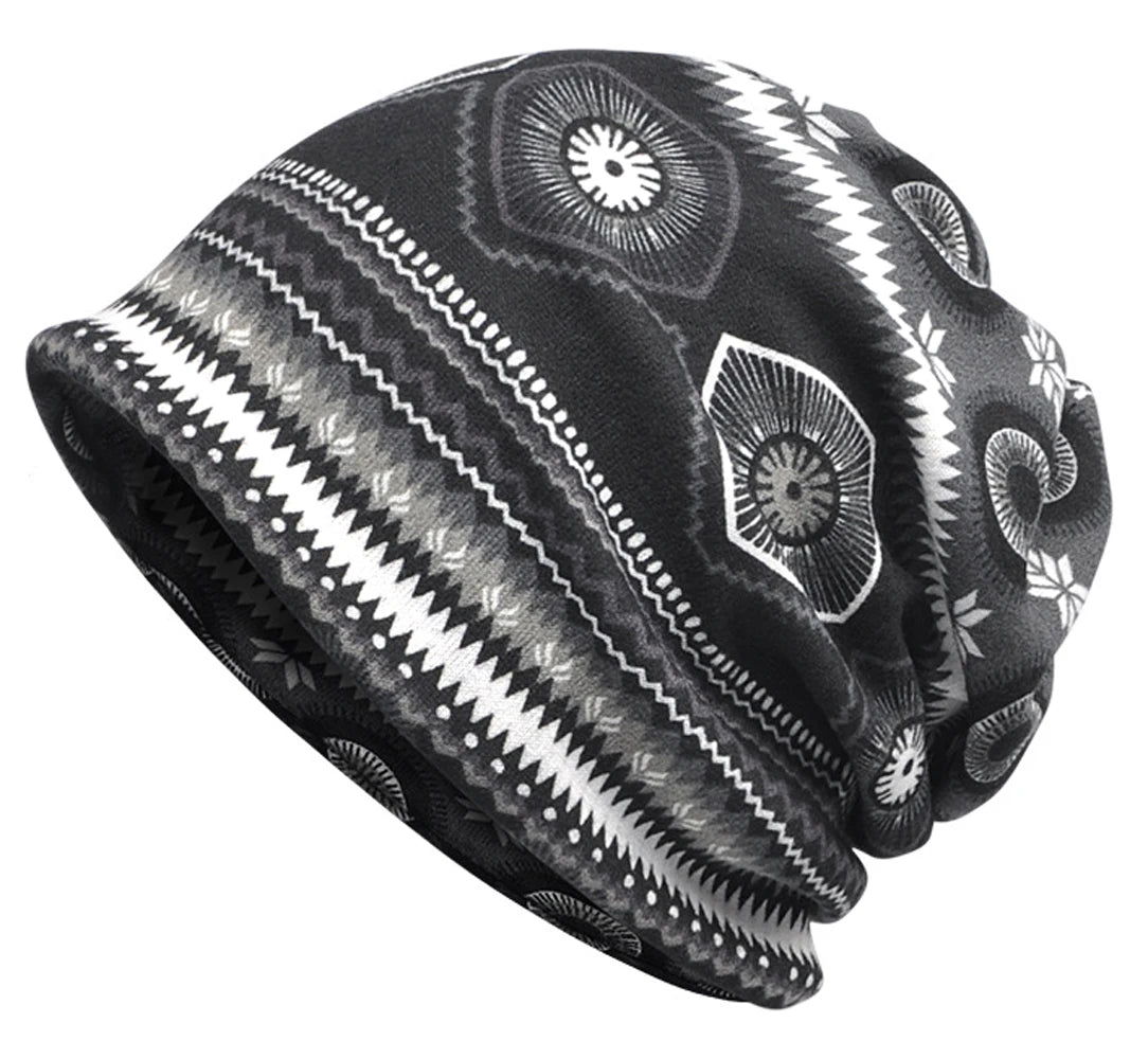 Quality Female or Men's cap, Breathable Striped Bohemian hat