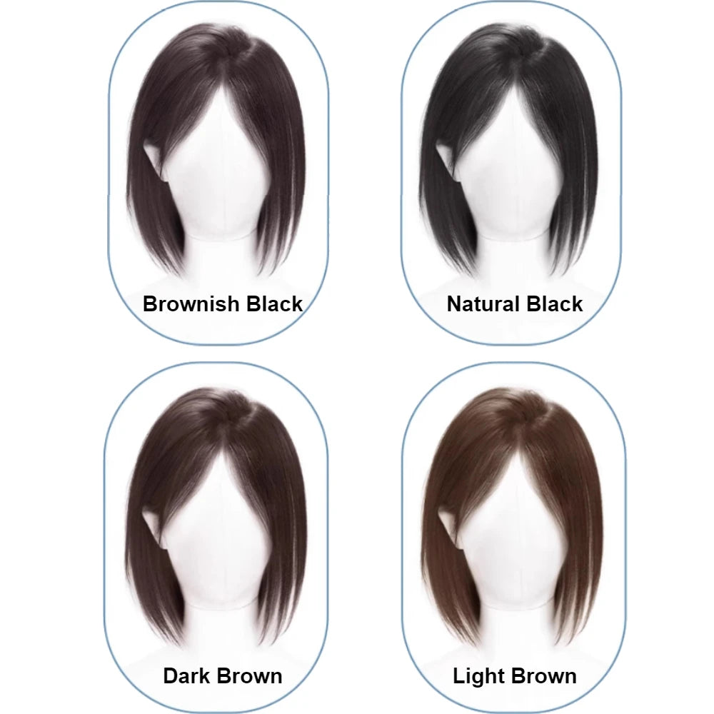 Invisible Part Bangs Fluffy Synthetic Women Topper