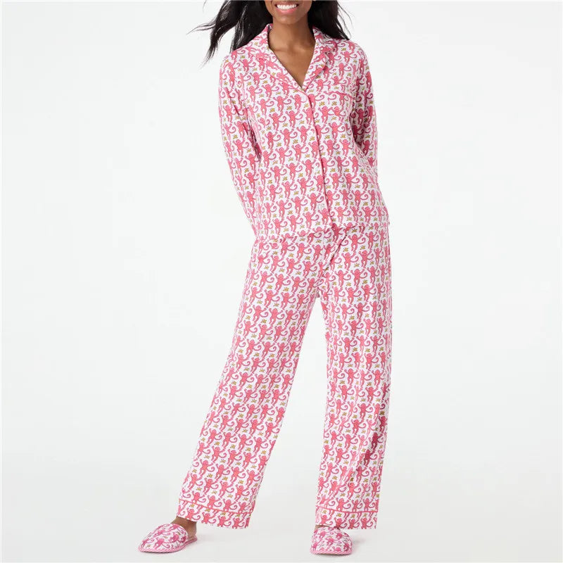 Pants Sets For Women Long Sleeve Pajamas, Loungewear
