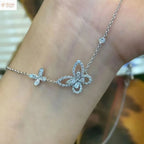 Moissanite Butterfly Fashion Women's Necklace