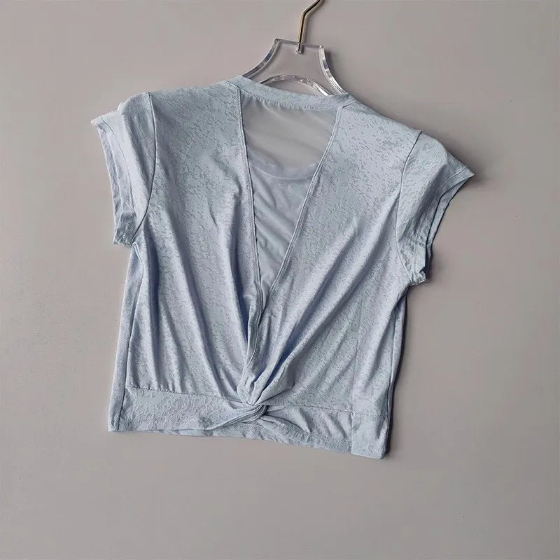 Breathable Workout top Loose Gym Clothes