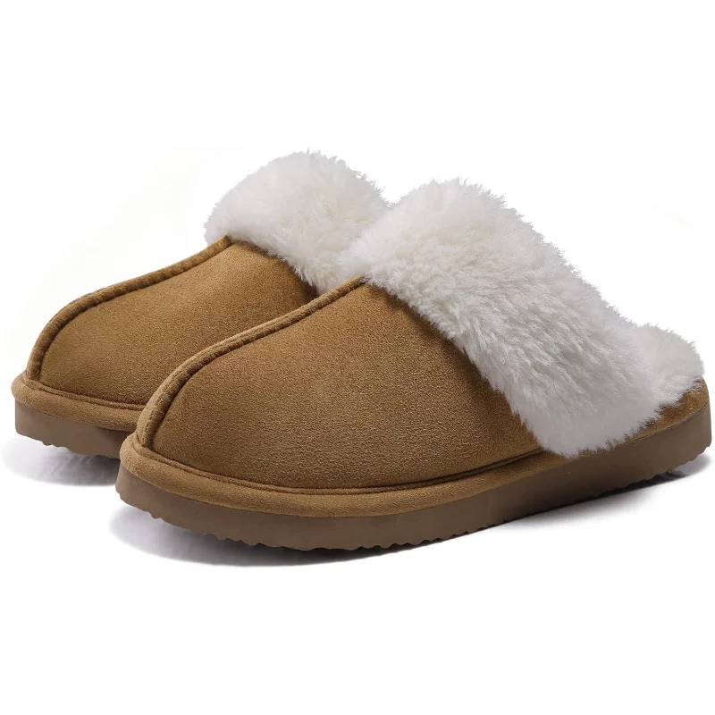 Fuzzy Memory Foam Slippers Indoor and Outdoor