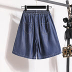 Loose Plus Size Shorts Woman  Wide Leg