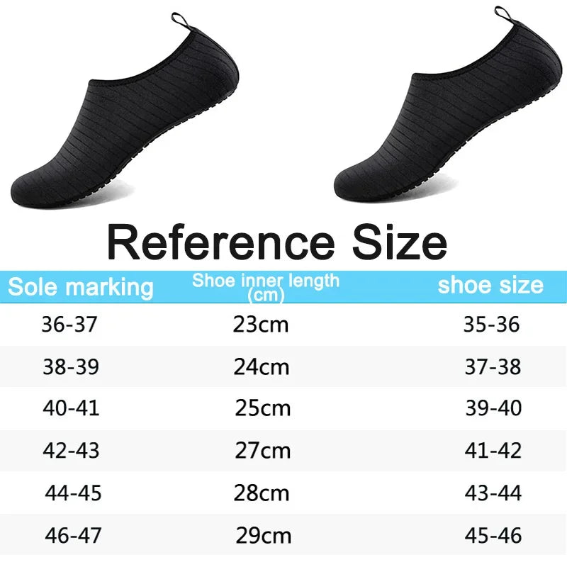 Quick Drying Non-Slip Sneaker Swimming Diving Socks Summer Aqua Beach Sandal Flat Shoe Seaside Slipper For Men Women Creek Shoes
