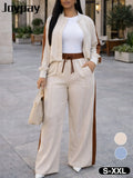 2 Piece Casual - Women's Zip Jacket and Drawstring Pants