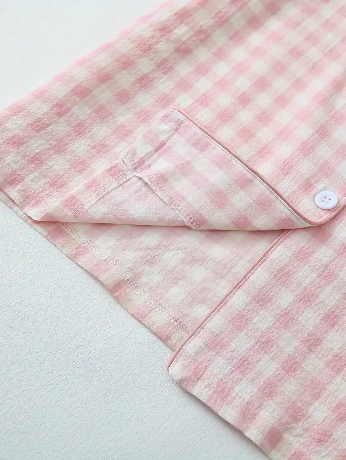 Pink Gingham Women's Pajama