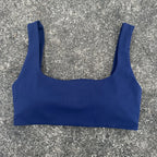 Solid Color Hollow back shoulder strap Underwear Women  Fitness sport Bra Top