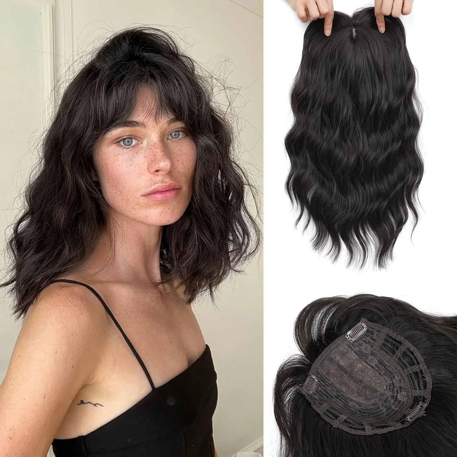 Hair Toppers For Women, 14inch Curly Hair