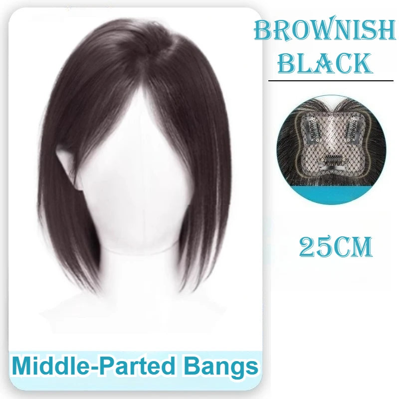 Invisible Part Bangs Fluffy Synthetic Women Topper