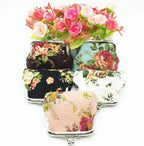 5 Pcs Rose Mini Coin Purses, Canvas Fabric