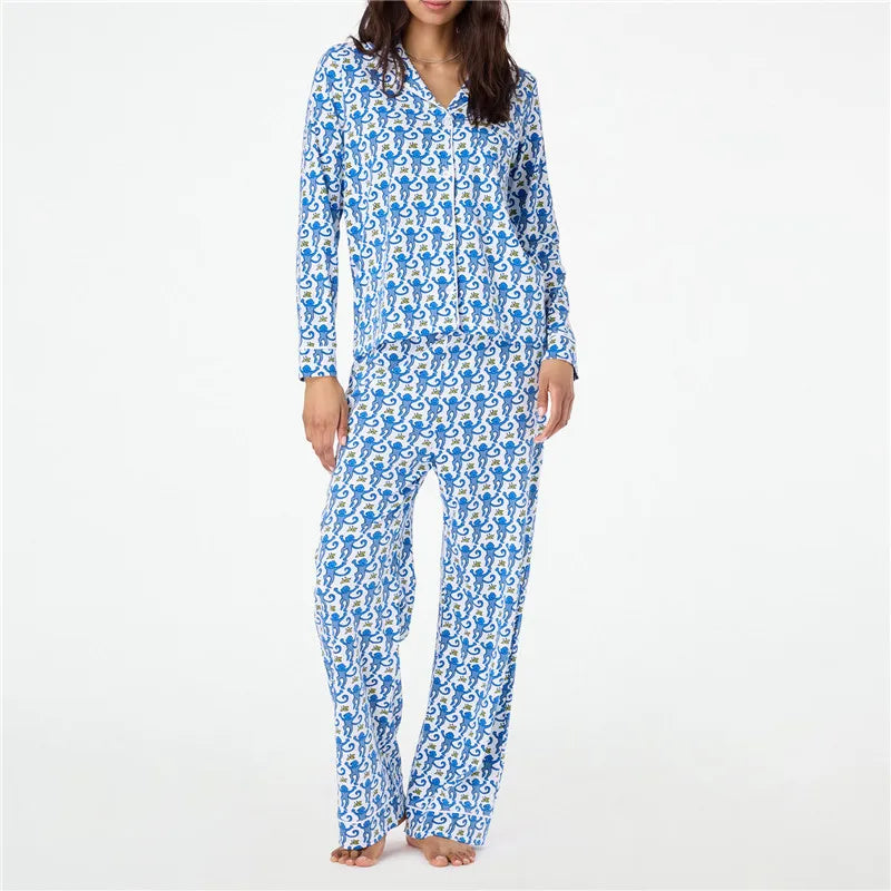 Pants Sets For Women Long Sleeve Pajamas, Loungewear